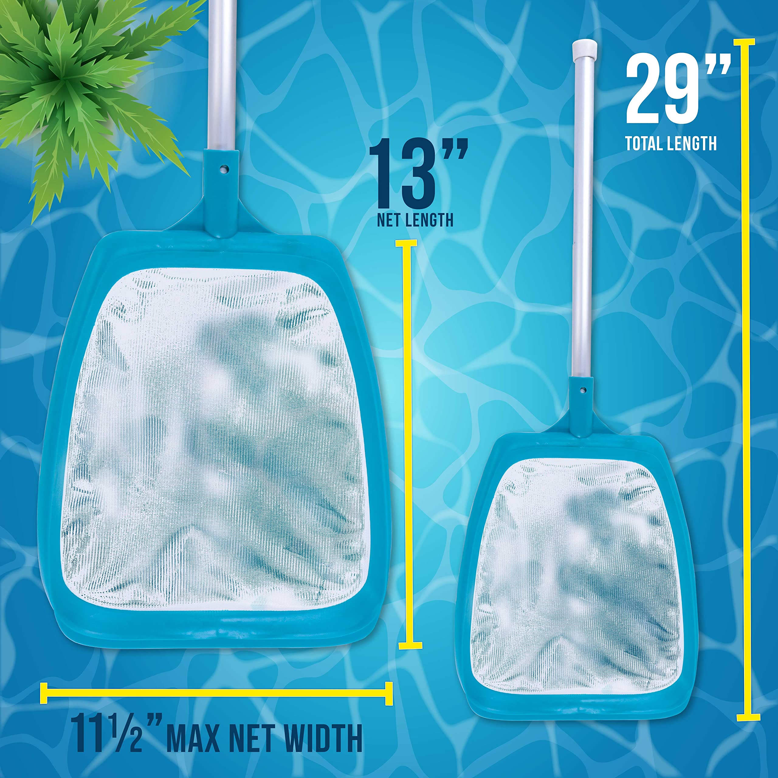 U.S. Pool Supply spa and pool cleaning tool with compatible pole for easy maintenance.