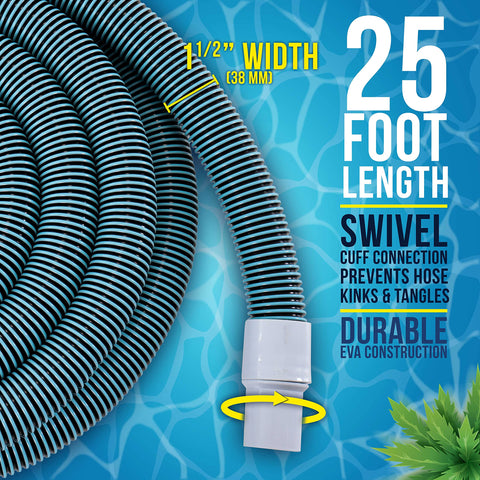U.S. Pool Supply spiral-wound hose shows durability and flexibility