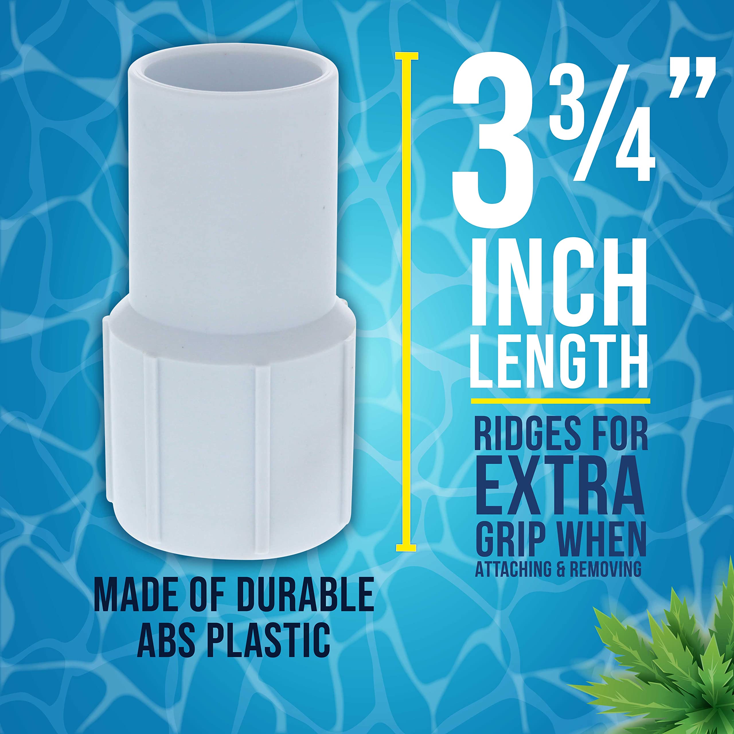 US Pool Supply twist-on cuff installation for easy hose securing