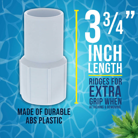US Pool Supply twist-on cuff installation for easy hose securing