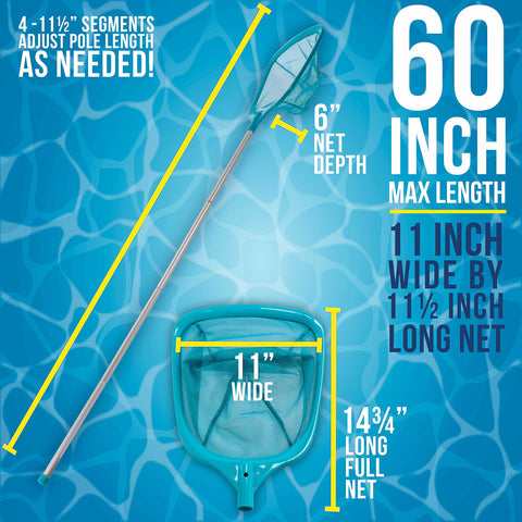 US Pool Supply ultra-fine mesh bag keeps debris contained during cleaning.
