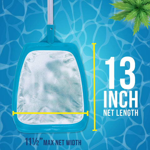 U.S. Pool Supply ultra-fine mesh netting traps the tiniest debris.