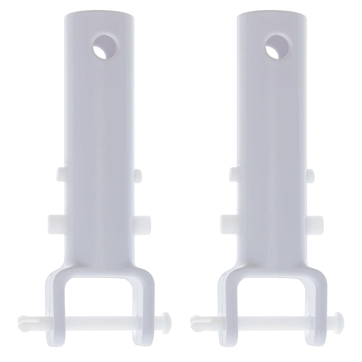 U.S. Pool Supply vacuum head handle with butterfly clip for quick secure attachment.