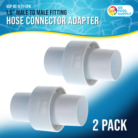 US Pool Supply vacuum hose connection assembly demonstrating compatibility