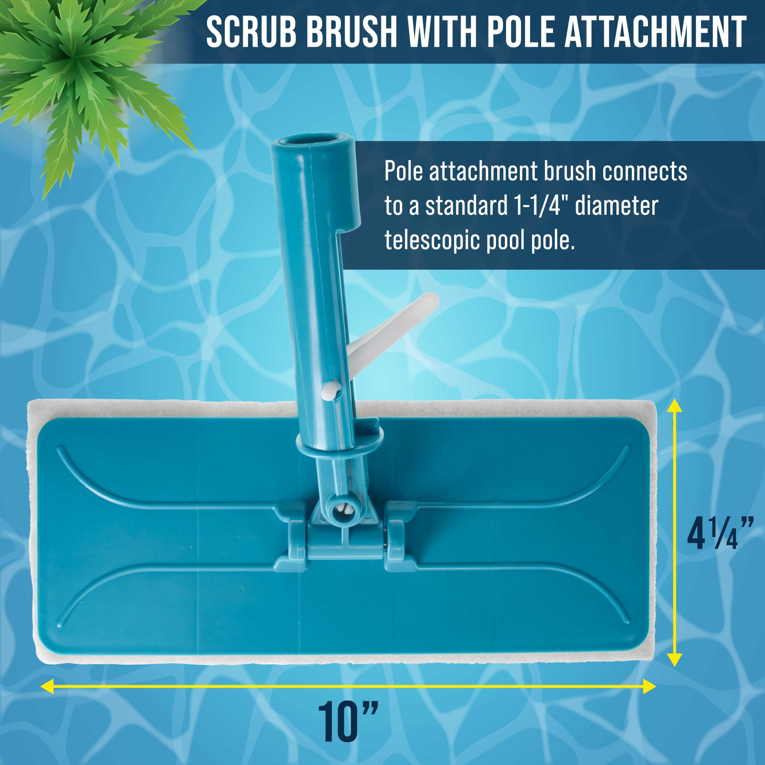 U.S. Pool Supply vinyl liner cleaning brush for gentle scrubbing.