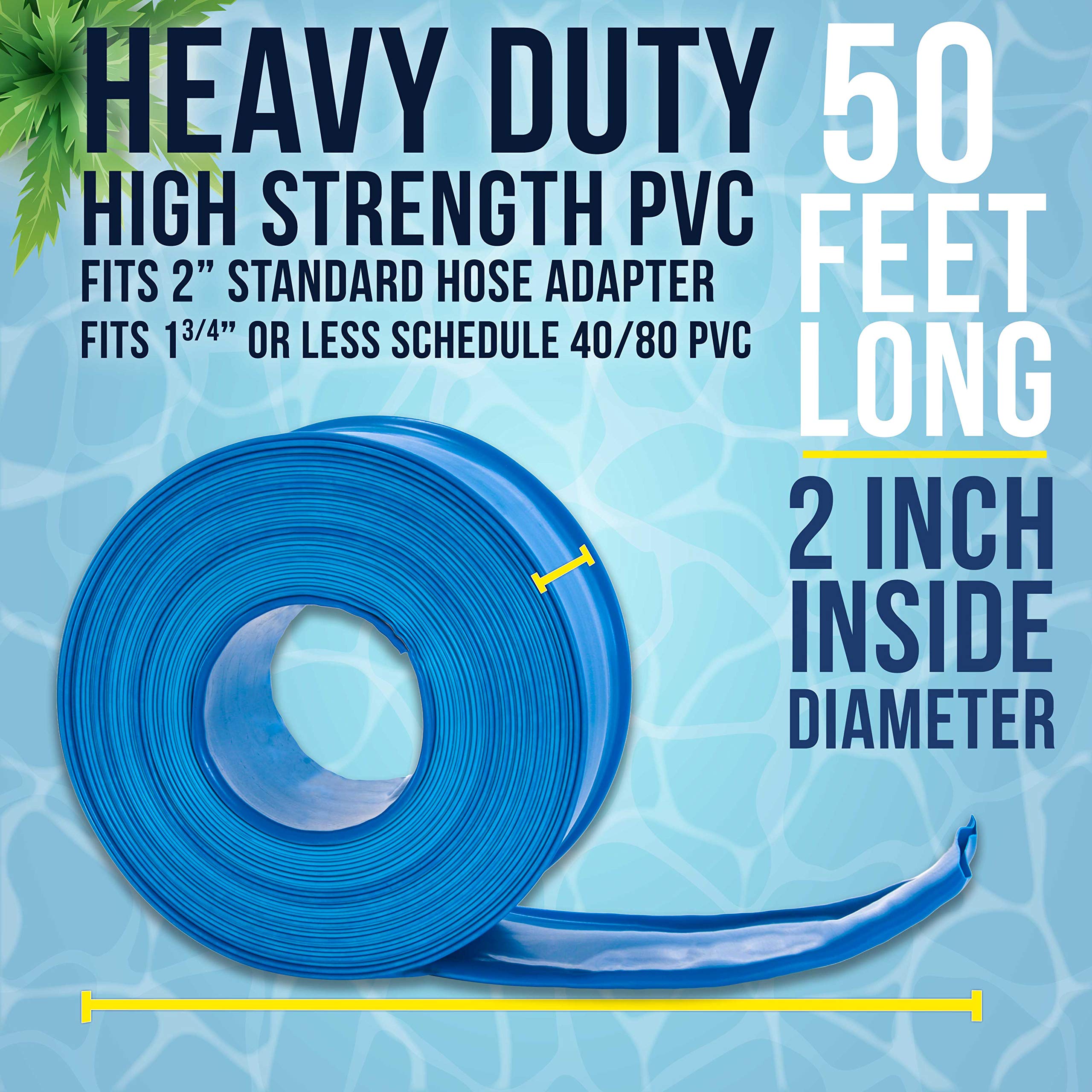 US Pool Supply hose with 0.025 inch wall thickness for reliable backwashing