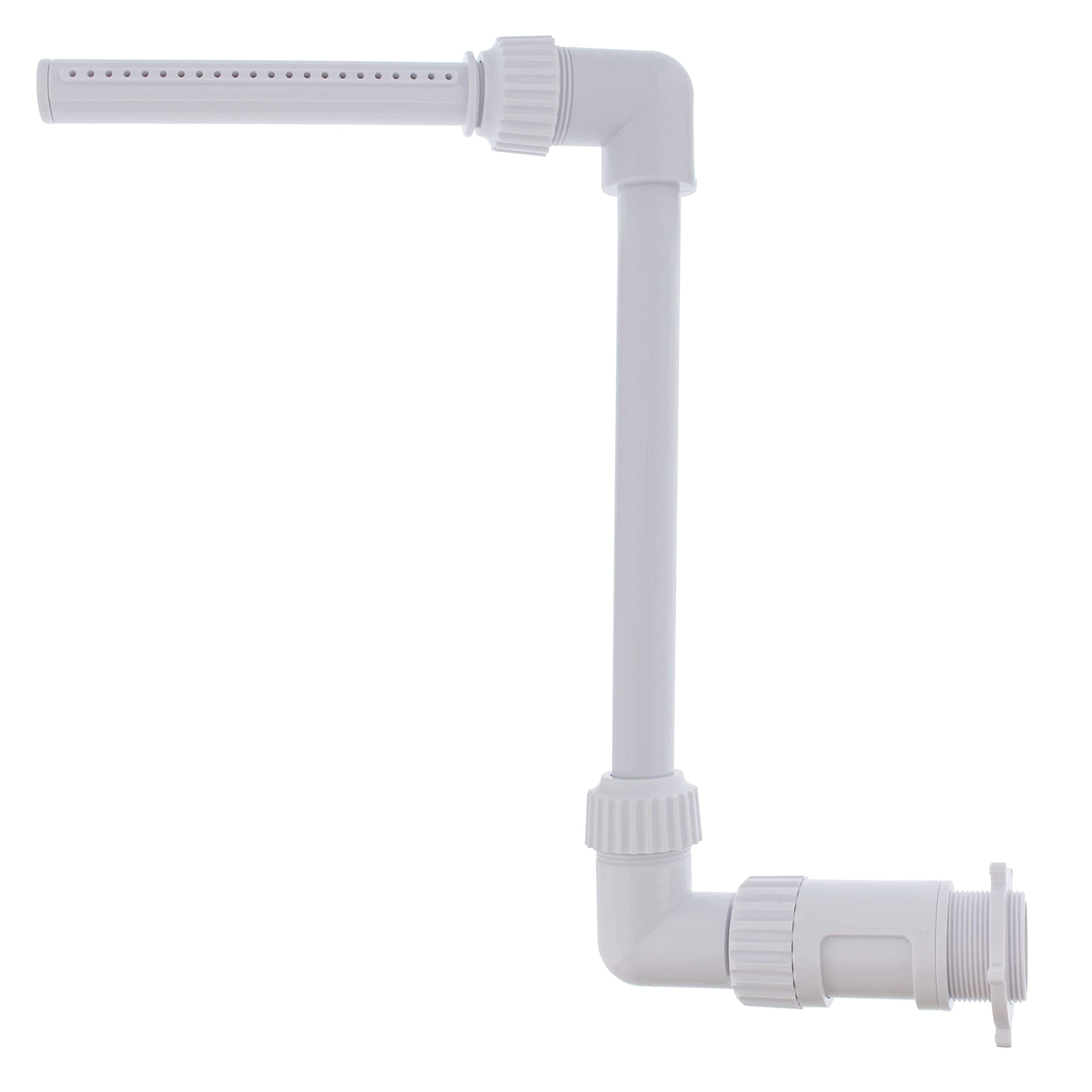 US Pool Supply waterfall fountain showing adjustable spray distance for a customizable pool ambiance.