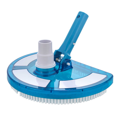 U.S. Pool Supply weighted half-moon vacuum head for complete bottom cleaning