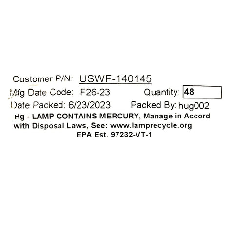 O-rings included with S200RL-HO lamp for secure sealing.