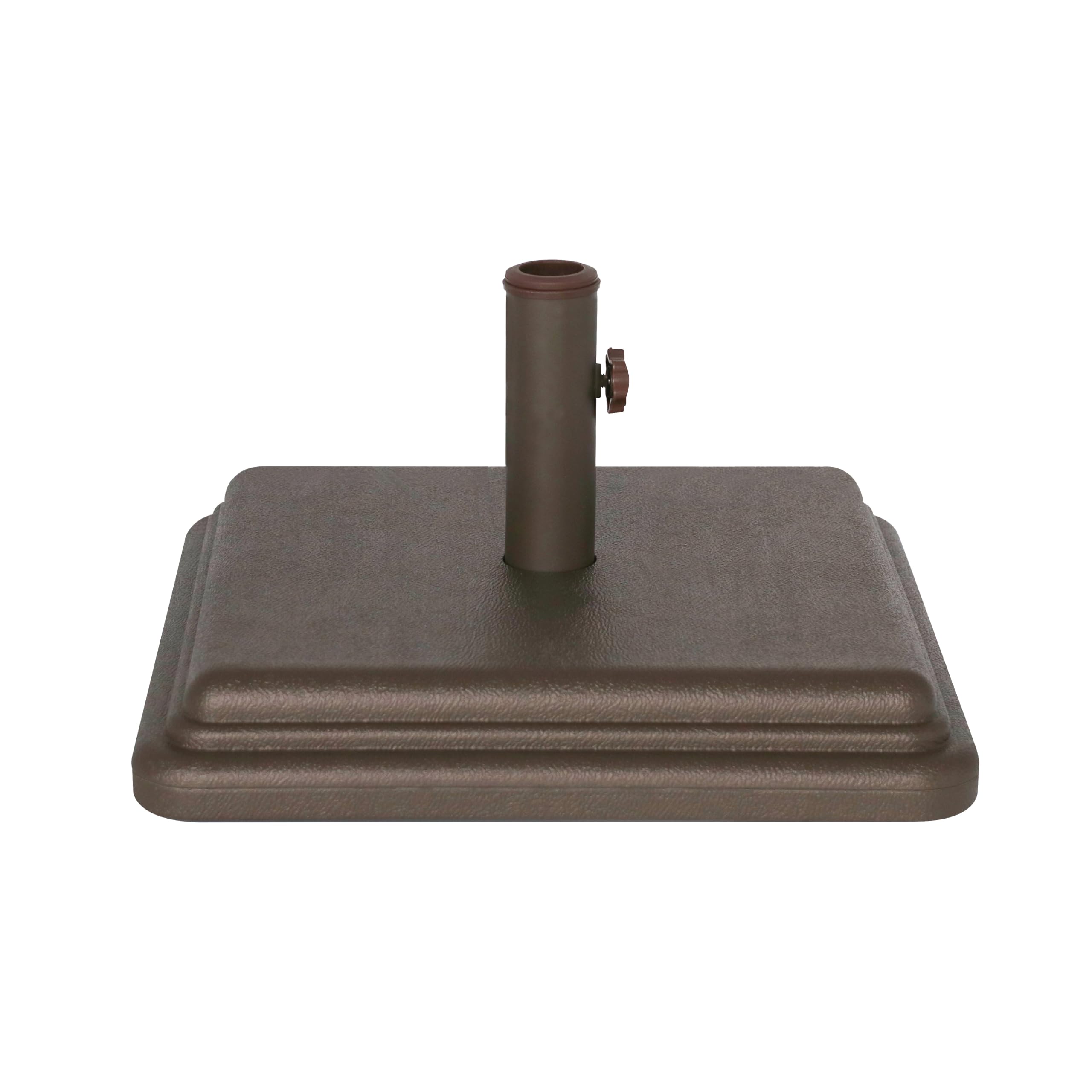US Weight 40-Pound Umbrella Base provides sturdy table-ready support.