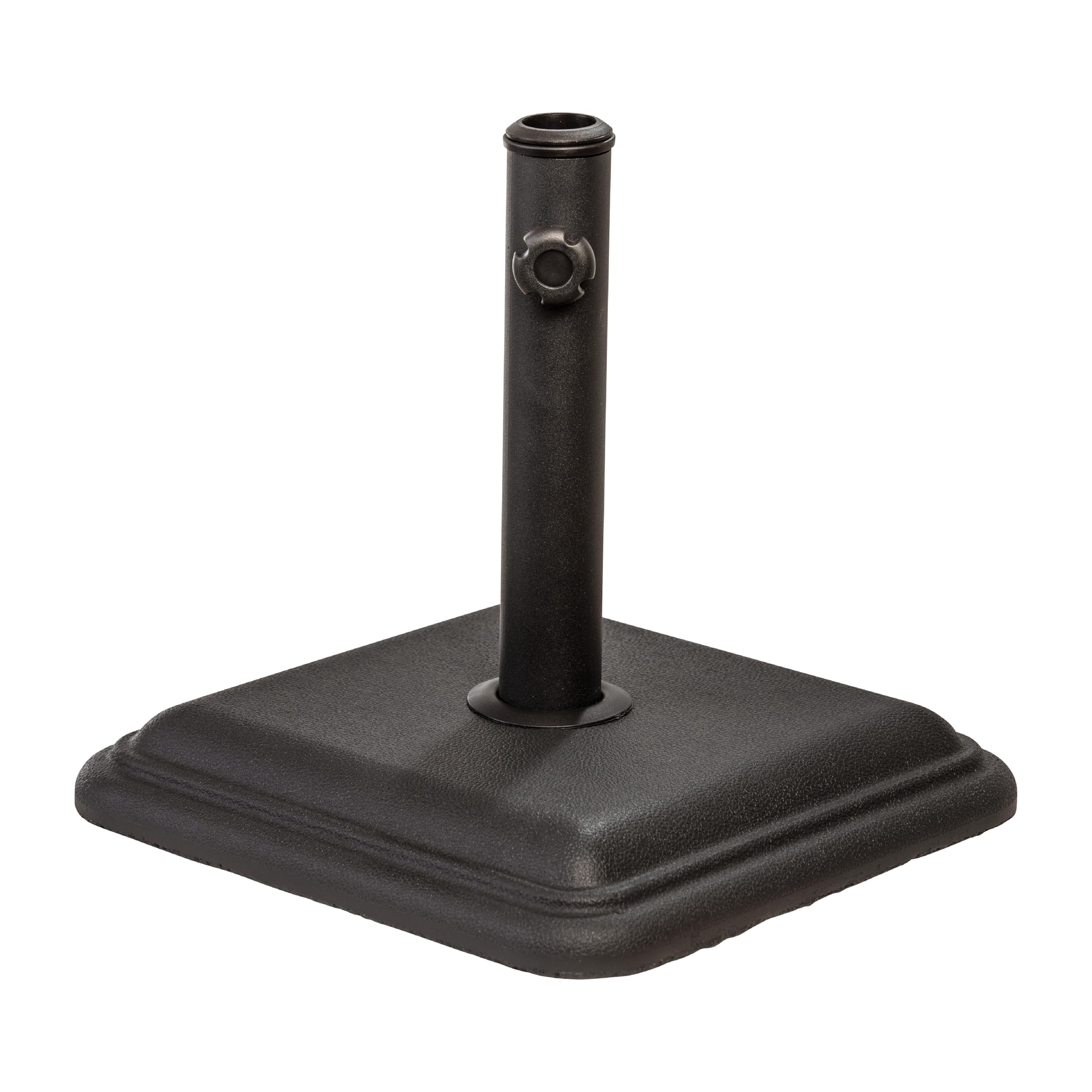 US Weight umbrella base top view showing sturdy stability for outdoor use
