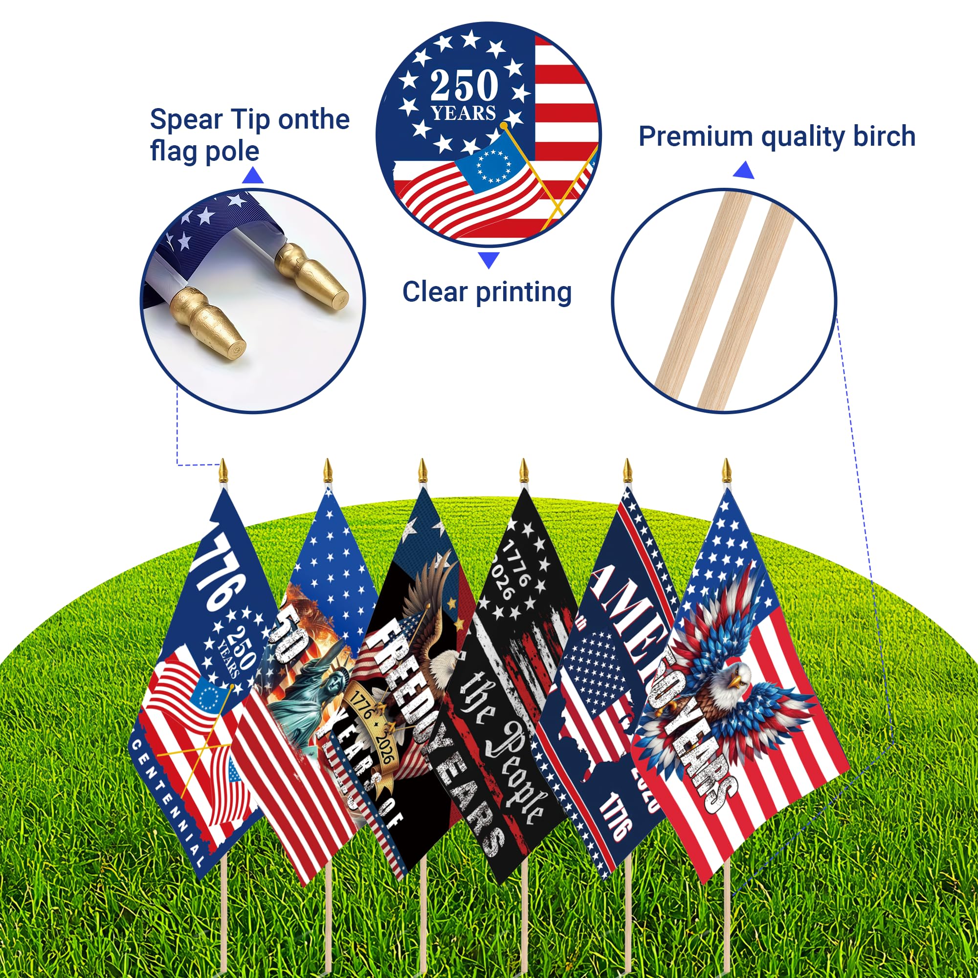 usa 250th anniversary flag fade resistant polyester for outdoor use