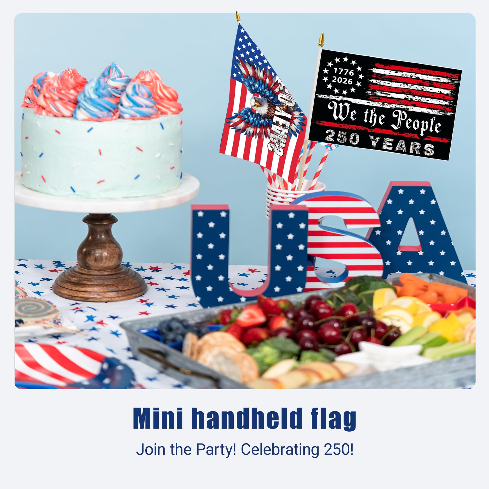 Gift-ready 12-pack anniversary flags for family
