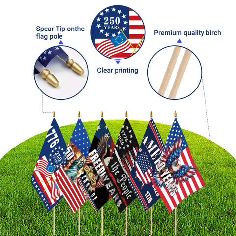 Home yard display featuring a 5x8 inch flag