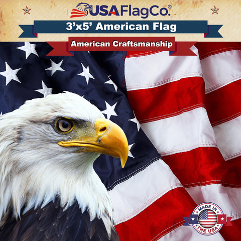 USA Flag Co. traditional red white and blue design for patriotic spaces.