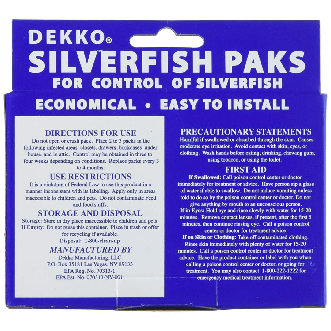 USA Supply 24 Silverfish Paks in Box ready-to-use treatment