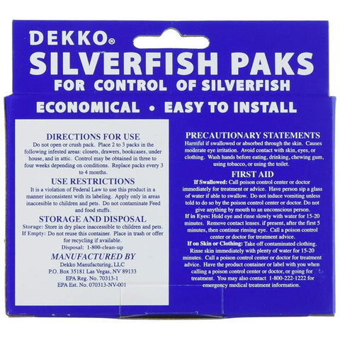 USA Supply 24 Silverfish Paks in Box ready-to-use treatment