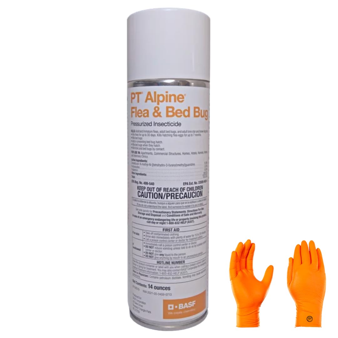 USA Supply Alpine pressurized insecticide spray for targeted flea and bed bug control.