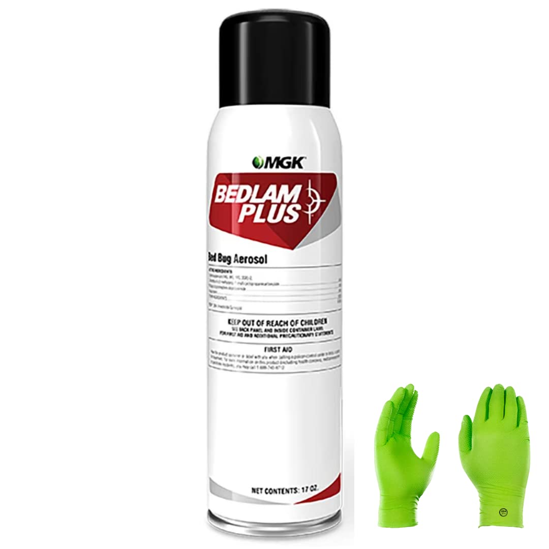 USA Supply Bedlam Plus insecticide bottle 17 oz for fast bed bug control.