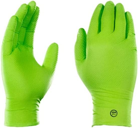 Protective gloves with USA Supply Resist Technology for chemical handling and safe use.