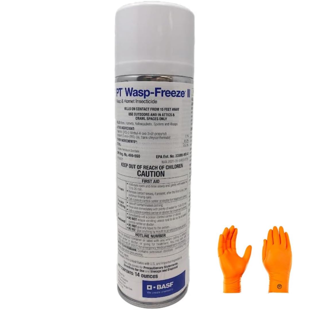 USA Supply PT Wasp-Freeze II extended reach spray for safer nest targeting.