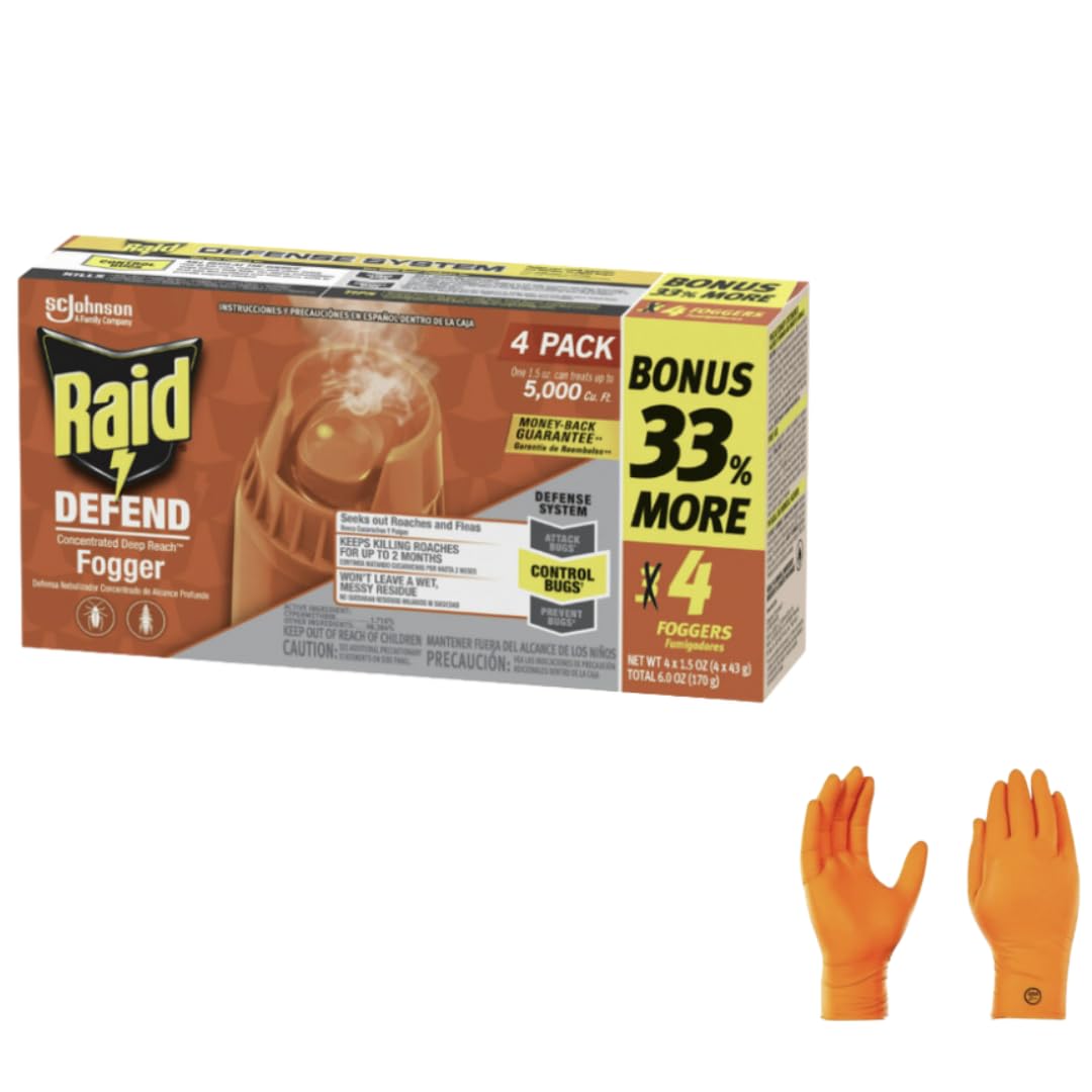 USA Supply Raid Deep Reach Fogger bottle for fast, deep room coverage.