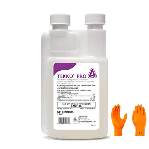 USA Supply TekkoPro concentrate bottle close-up for durable pest control.