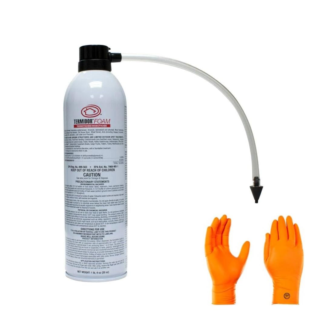 USA Supply Termidor Foam 16oz bottle for ready-to-use termite treatment in tight spaces.