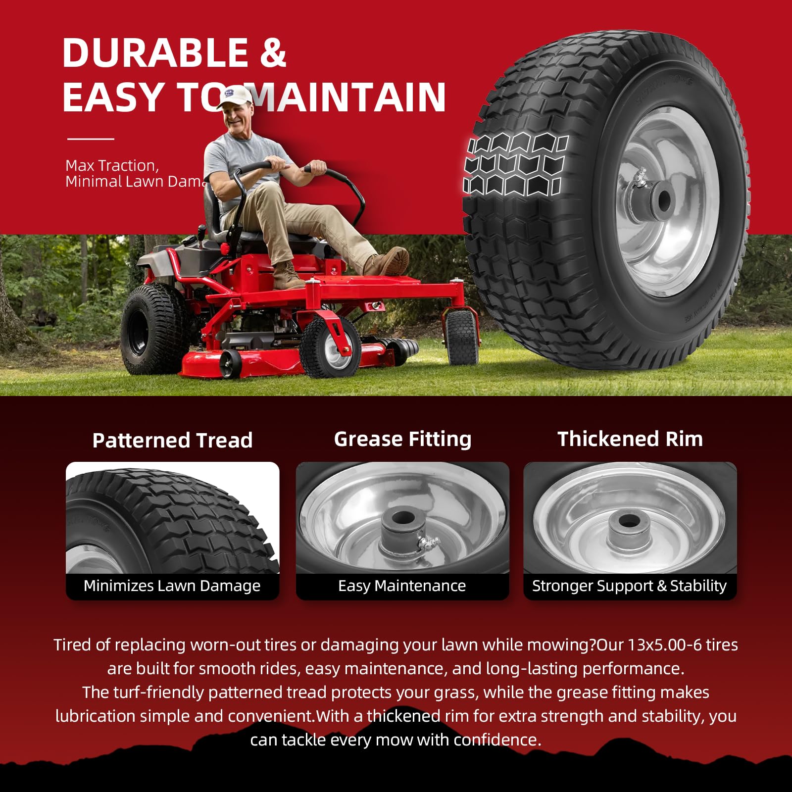 USCaster flat-free tire-wheel assembly demonstrates maintenance-free reliability
