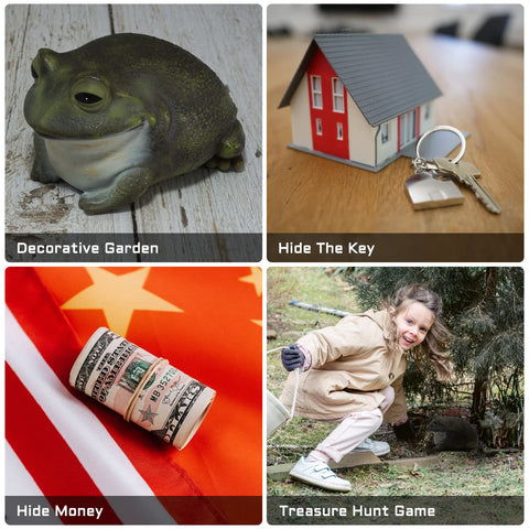 Useamie Spare Key Hider frog open compartment reveals large space