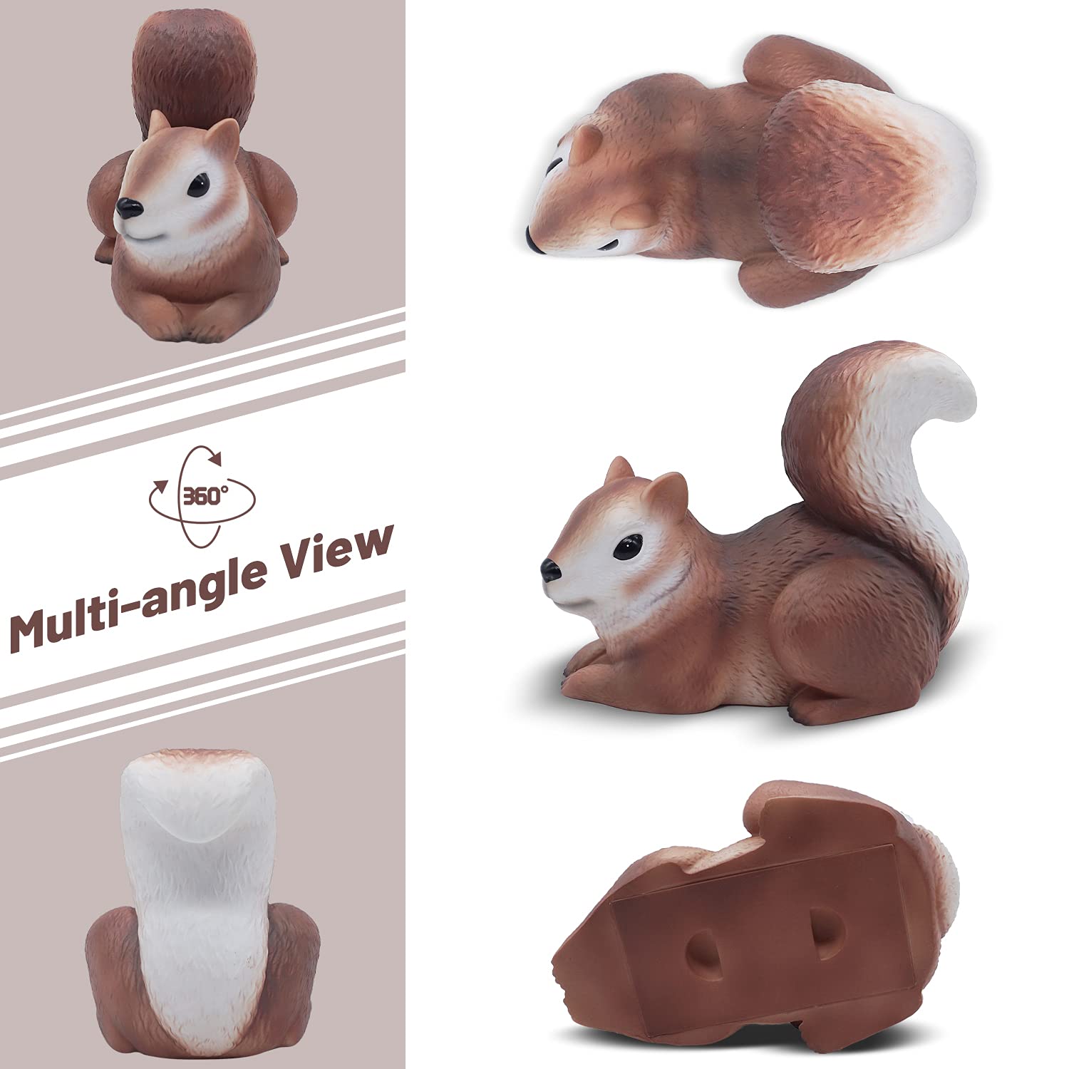 USEAMIE squirrel key hider with large capacity hides keys and cash outdoors.