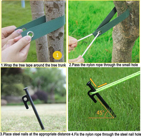 USEDGDIG bark friendly tree strap cushions contact and protects bark