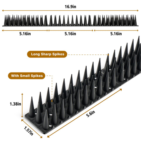 USKICH Defender Spikes on roof edge protect against roosting