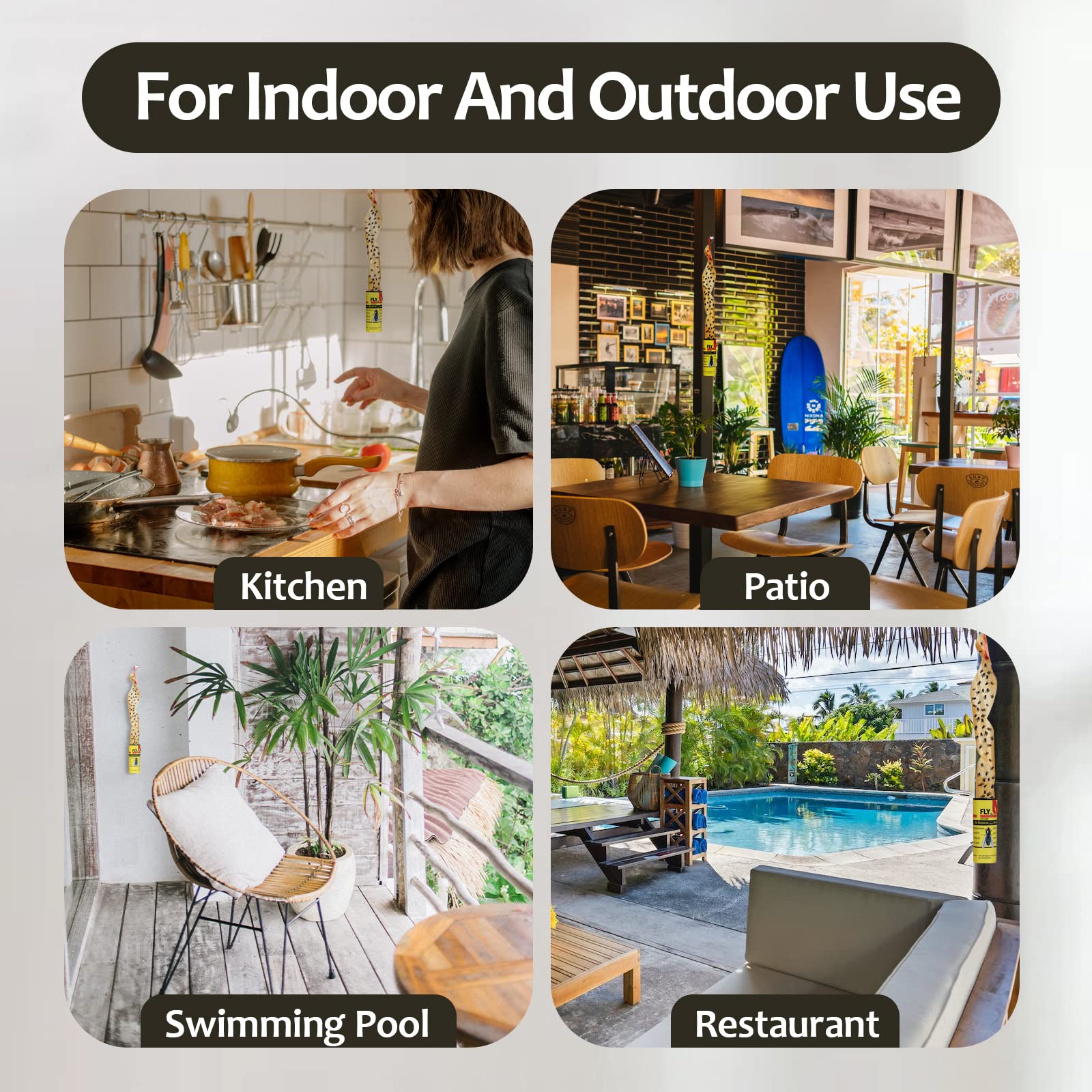USKICH 35-pack fly traps offer versatile indoor-outdoor coverage