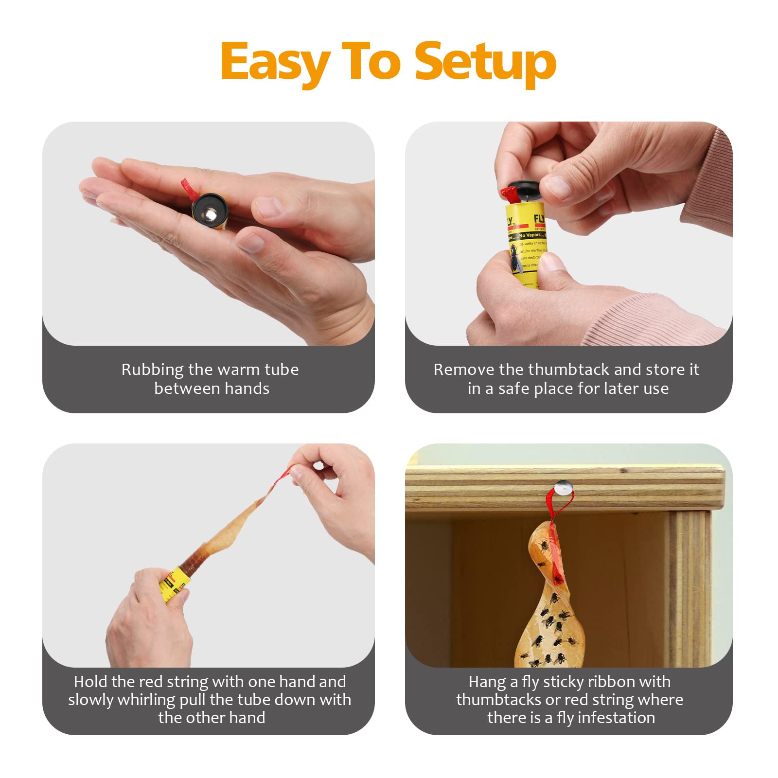 USKICH sticky trap close-up highlights ultra-thick glue for durable catches