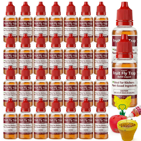 USKICH fruit fly trap refill liquid bottle front view for kitchen use