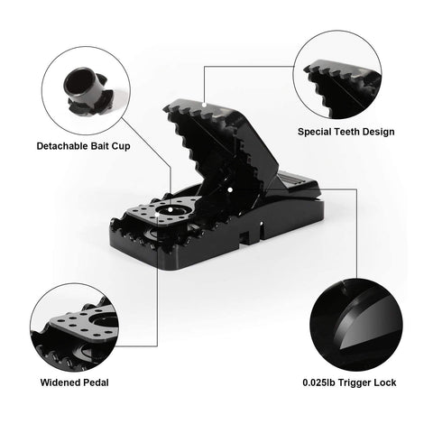 USKICH high-sensitivity double-spring trap for quick triggering and reliable catches.