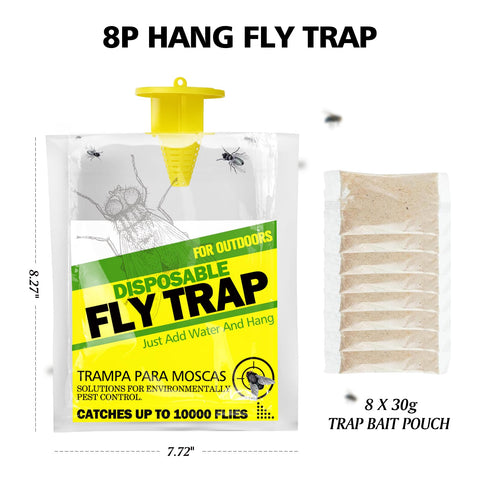 USKICH large-capacity net traps thousands of flies before disposal