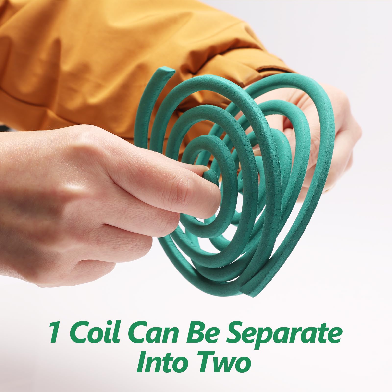 USKICH mosquito coil lighting demonstrates easy ignition for outdoor pest relief.