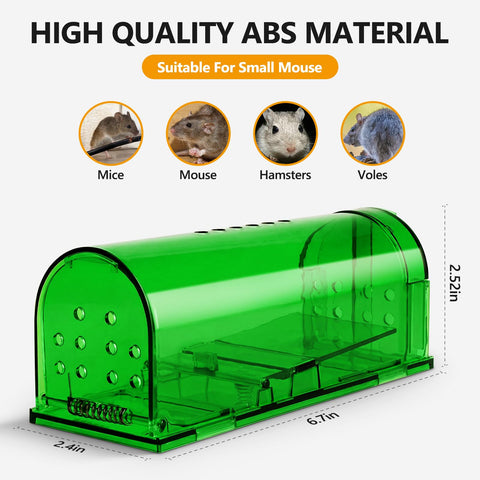 USKICH mouse trap bait compartment enables simple setup and bait access
