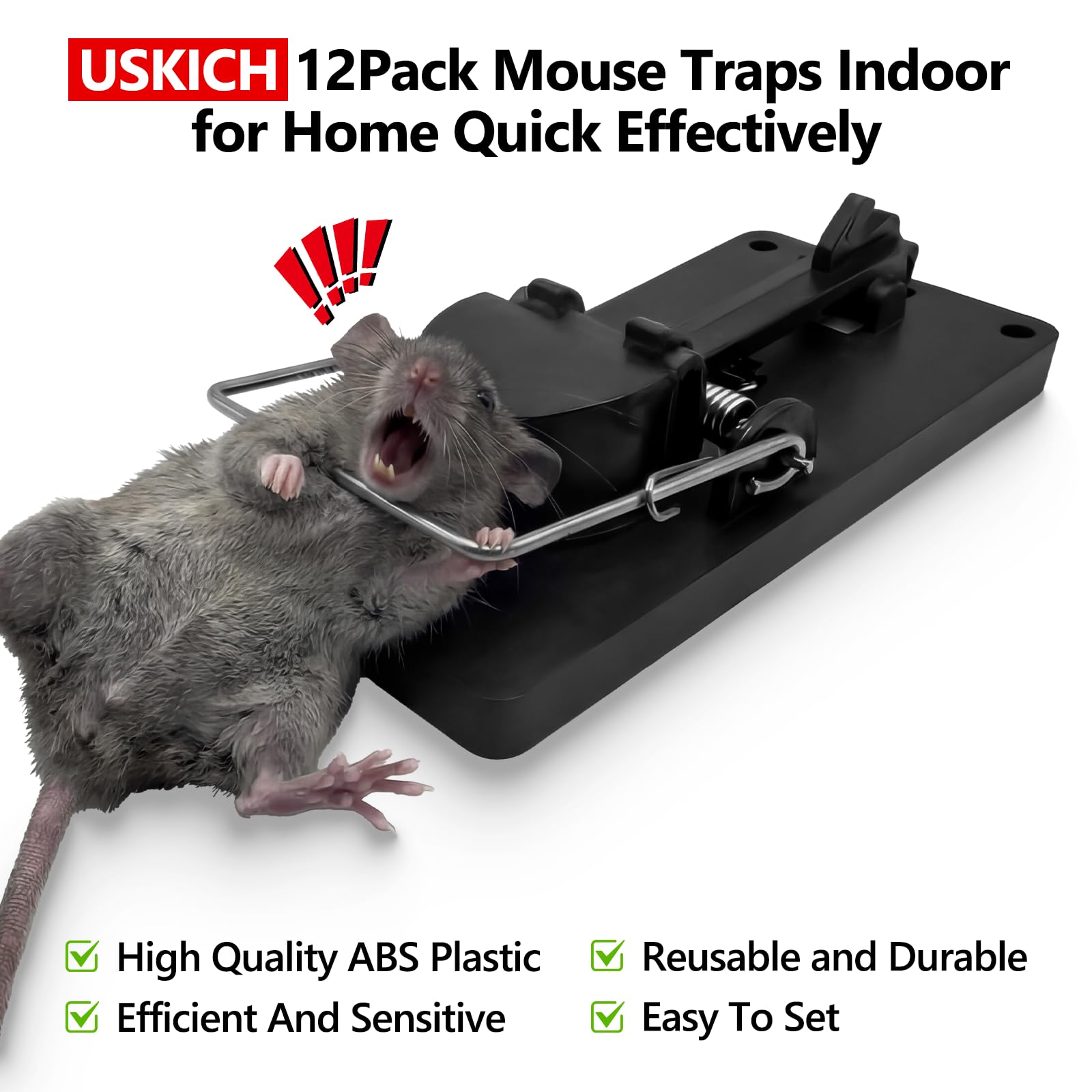 USKICH reusable traps highlight non-toxic safe design for homes.
