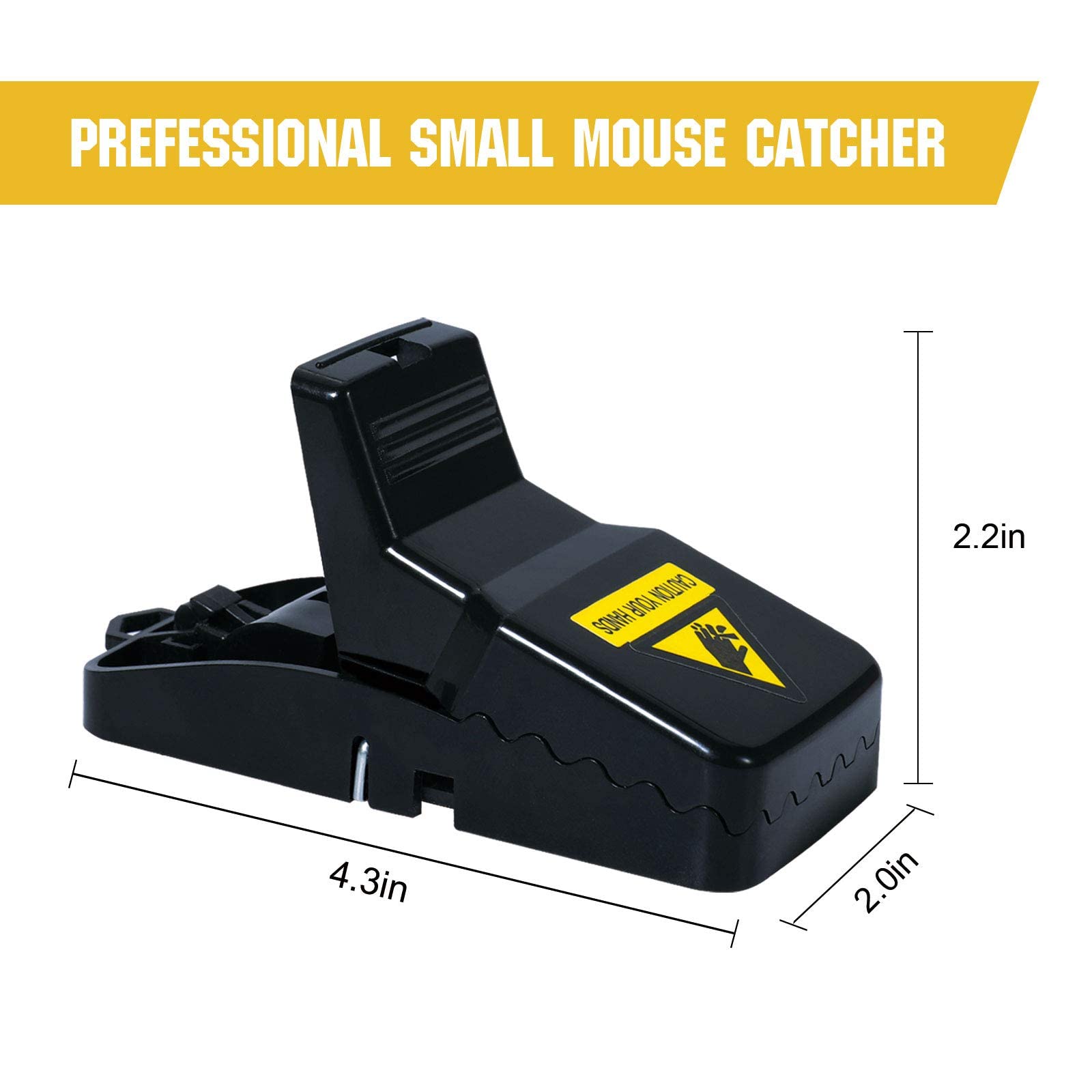 USKICH reusable ABS trap image emphasizes durability and easy cleaning after use.