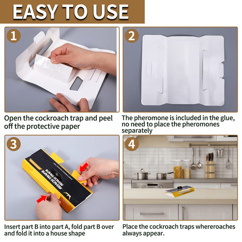 USKICH roach traps offer child and pet friendly protection for busy homes