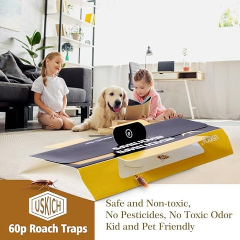 USKICH roach traps for sewer and storage areas protect these spaces.