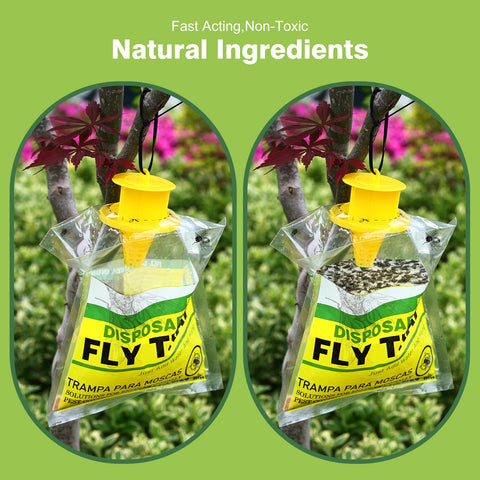 USKICH simple setup fly trap for easy outdoor use