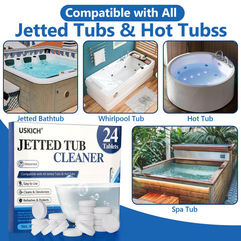 USKICH spa tub cleaner compatible with Kohler and Whirlpool brands