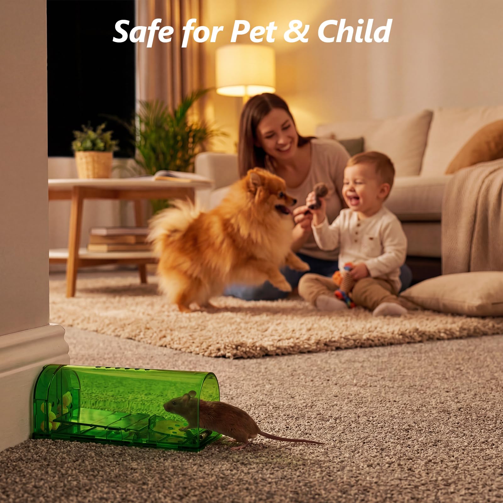 USKICH spring door action demonstrates fast trigger response without harming mice