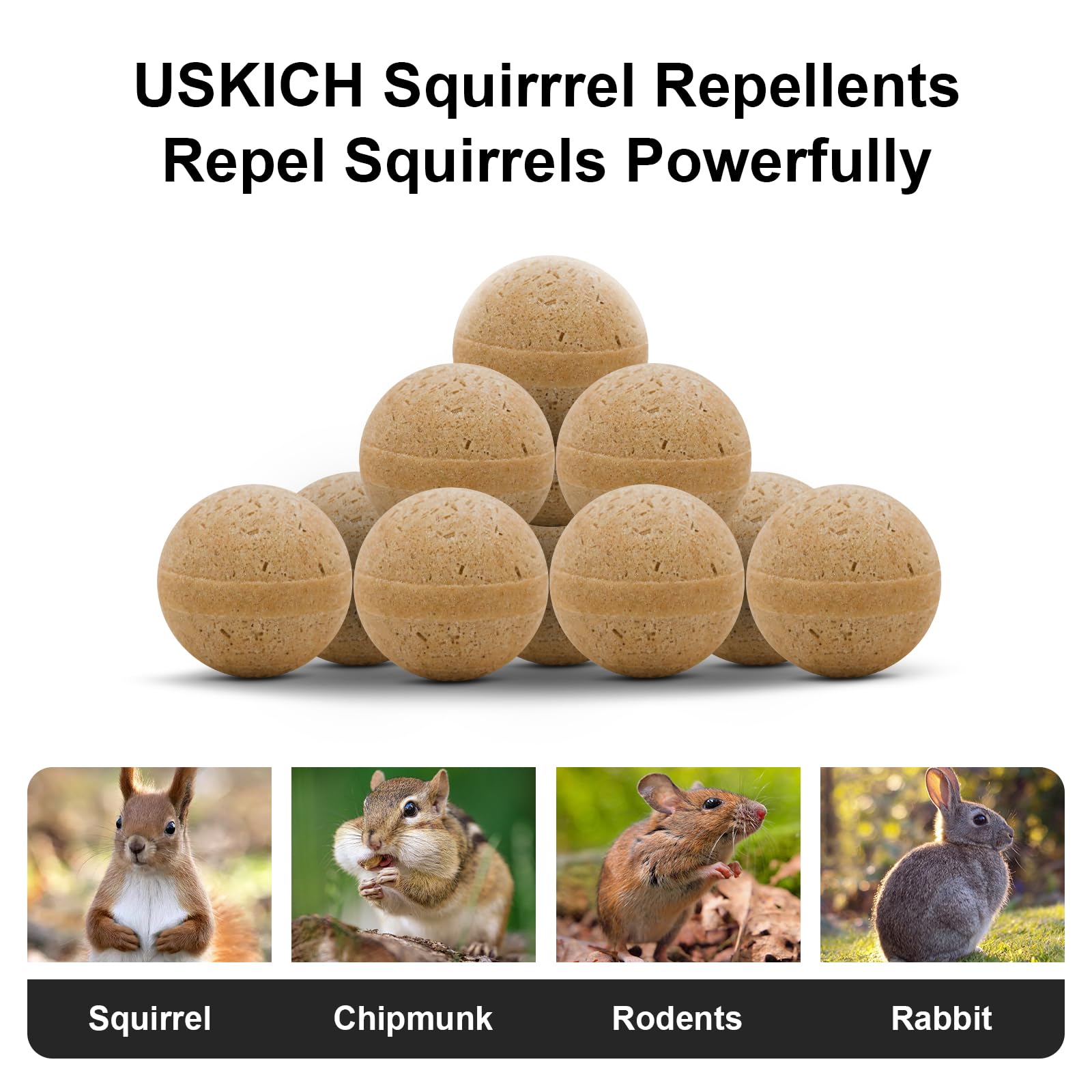 USKICH application area shows placement near bulbs and trunks for deterrence.