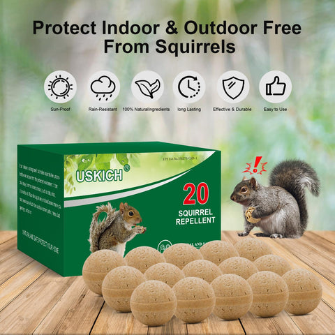 USKICH garden protection keeps squirrels away from vegetables and pots.