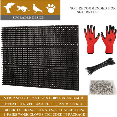 USKICH Weather-resistant acrylic spikes endure rain and sun